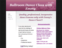 Tablet Screenshot of dancelessonswithemmy.com